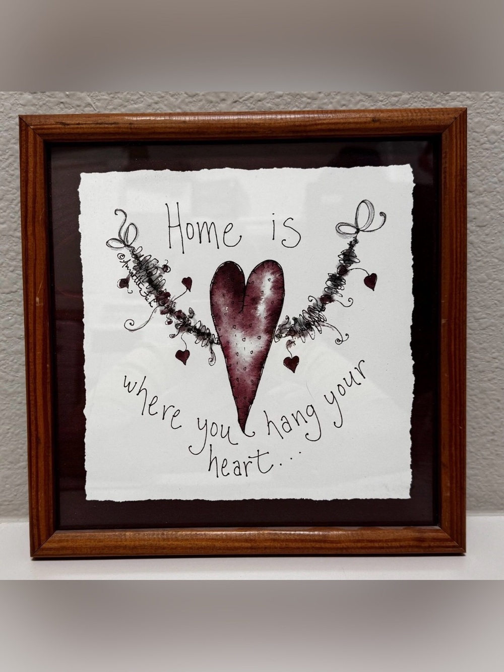 Framed Print When There Is Love in Home There Is Joy in Heart